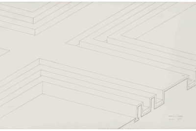 Robert Morris, Para-Architectural Projects: Section of a Concourse, 1971
