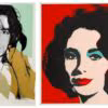 Left: Andy Warhol (1928-1987) Mick Jagger, from Mick Jagger Portfolio. Sold for $93,825. Right: Andy Warhol (1928-1987), Liz. Sold for $75,075.
