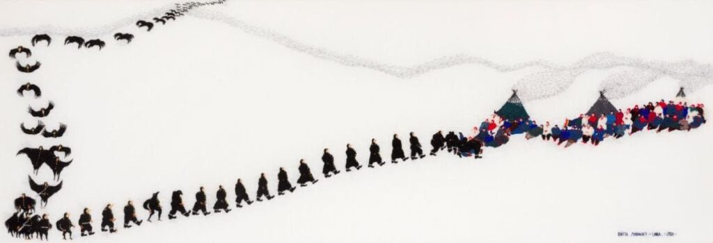 Sámi artist Britta Marakatt-Labba at Ikon