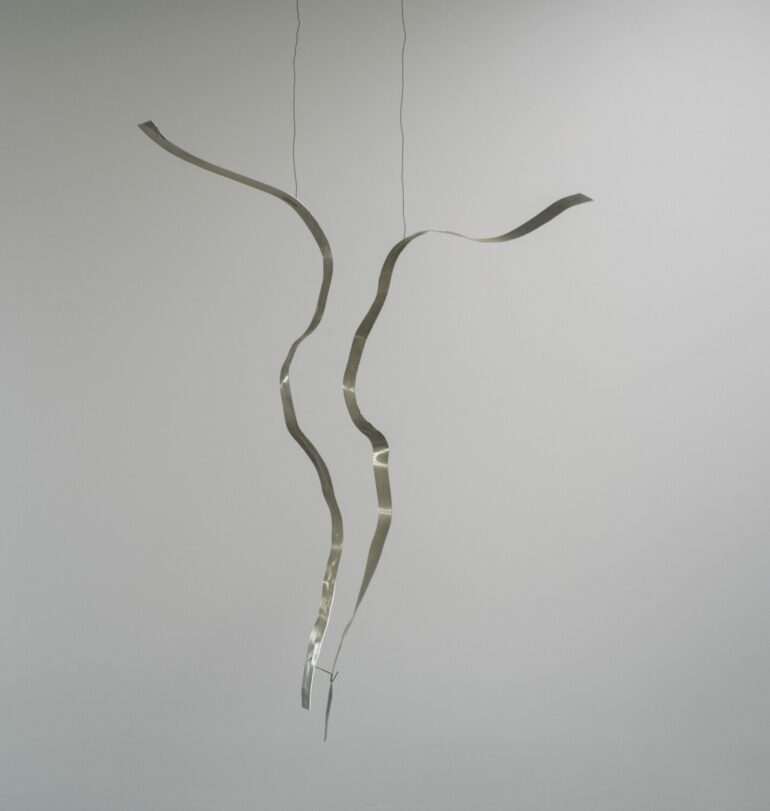 Artist Jacques Jarrige’s site-specific Christ sculpture at St. John the Divine Cathedral, New York