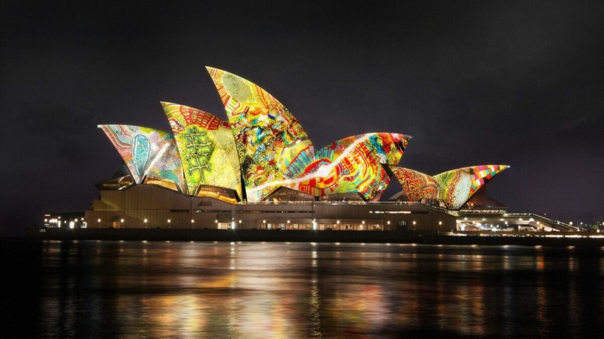 Four weeks until Sydney Opera House sails are transformed with a ground-breaking First Nations animation