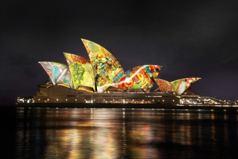 Four weeks until Sydney Opera House sails are transformed with a ground-breaking First Nations animation
