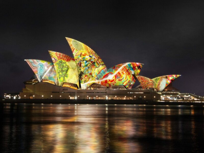 Four weeks until Sydney Opera House sails are transformed with a ground-breaking First Nations animation