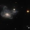 Hubble Spots a Merging Galactic Gem