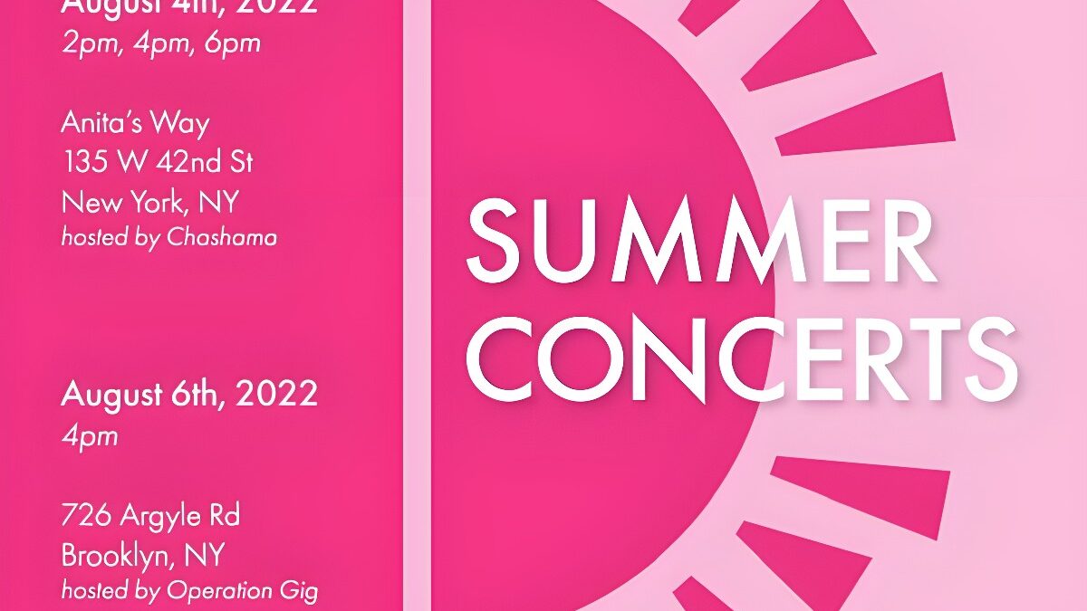 Outdoor Summer Concert with Operation Gig! Presented by New Camerata Opera