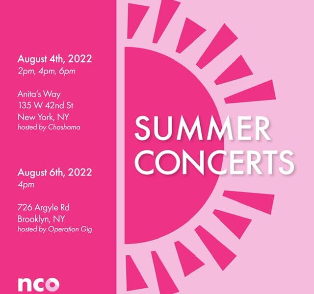 Outdoor Summer Concert with Operation Gig! Presented by New Camerata Opera