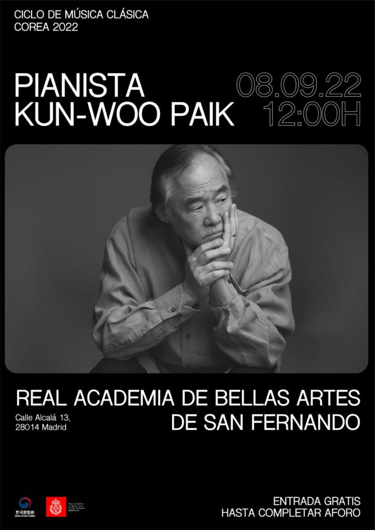 Recital de Kun-Woo Paik – Real Academia de Bellas Artes de San Fernando