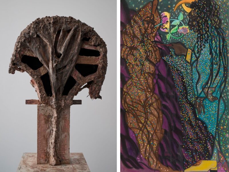 Huma Bhabha and Chris Ofili at The Armory Show