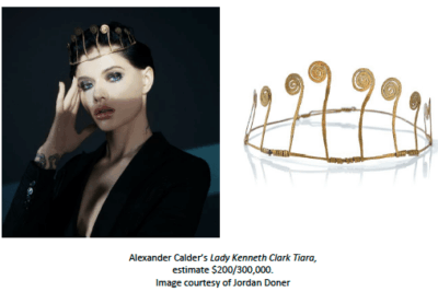 Sotheby&rsquo;s New York présente sa première vente dédiée aux Bijoux d&rsquo;Artistes