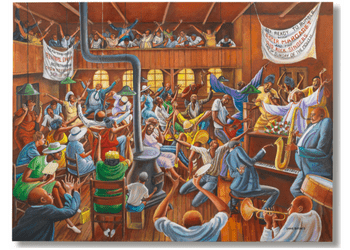 Ernie Barnes’ Solid Rock Congregation Sings at Dedicated Auction