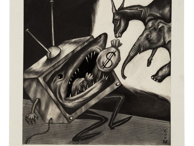 Sue Coe: Political Television – George Adams Gallery