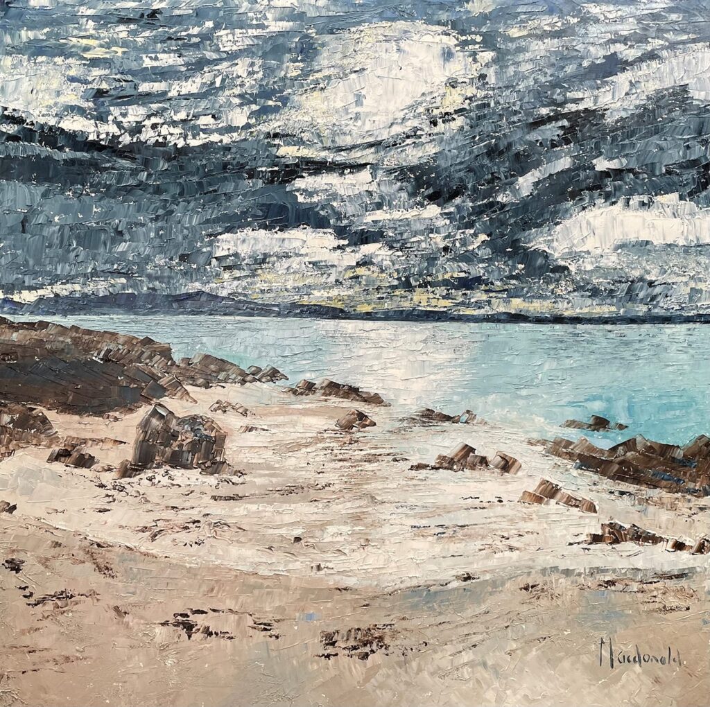 The dynamic coastal works of Frances Macdonald arrive at The Scottish Gallery