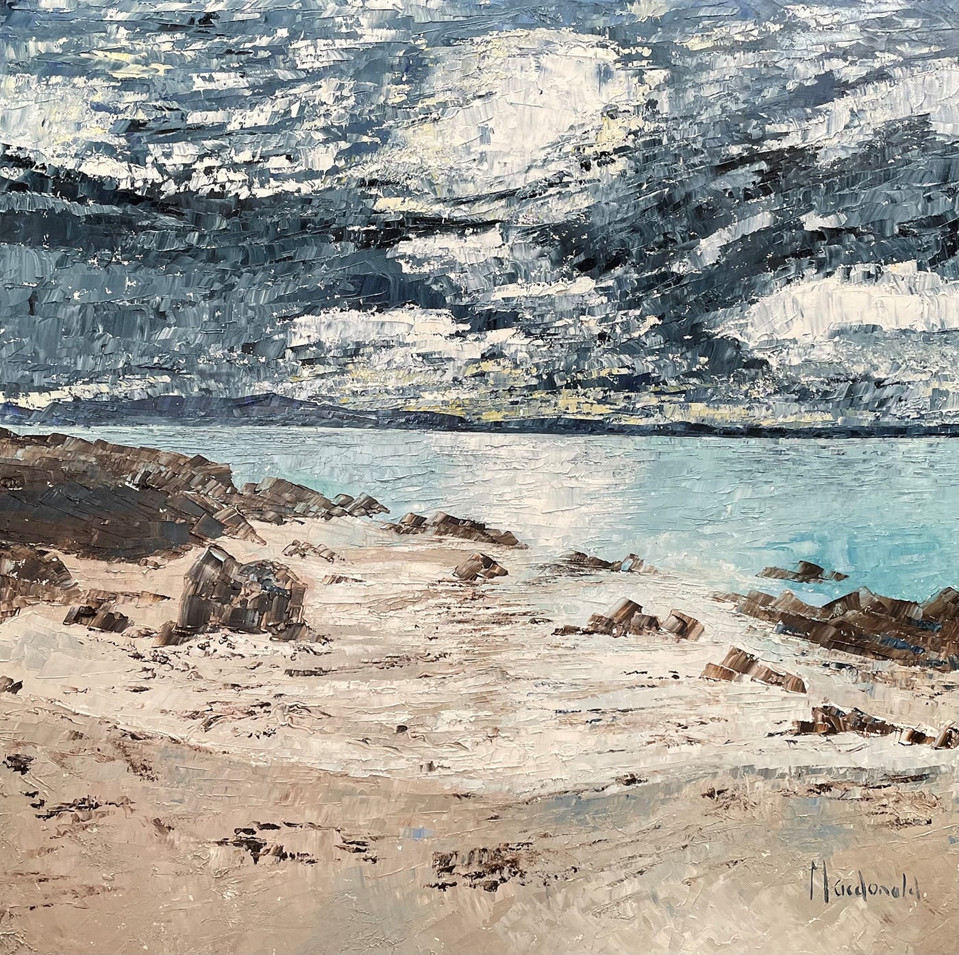 The dynamic coastal works of Frances Macdonald arrive at The Scottish Gallery