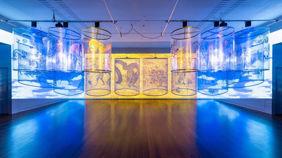 “Nalini Malani: Gamepieces” at the Art Gallery of South Australia