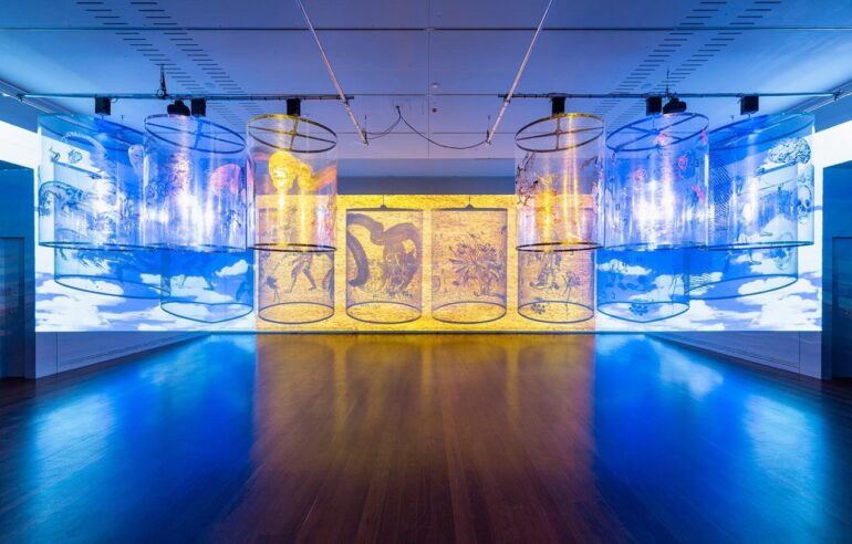 “Nalini Malani: Gamepieces” at the Art Gallery of South Australia