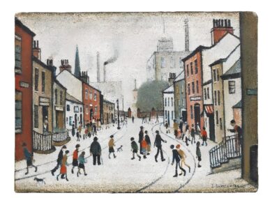 Street Scene by L.S. Lowry. Sold for £1,002,300.