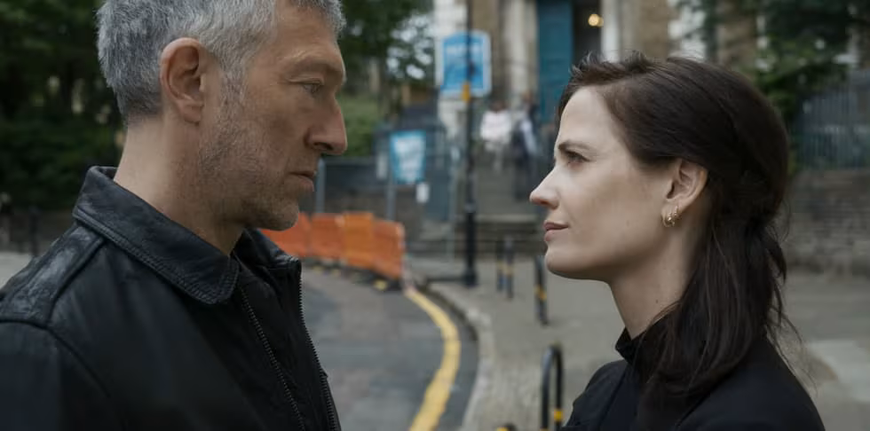 Vincent Cassel and Eva Green star in “Liaison,” debuting Friday, February 24, 2023 on Apple TV+.