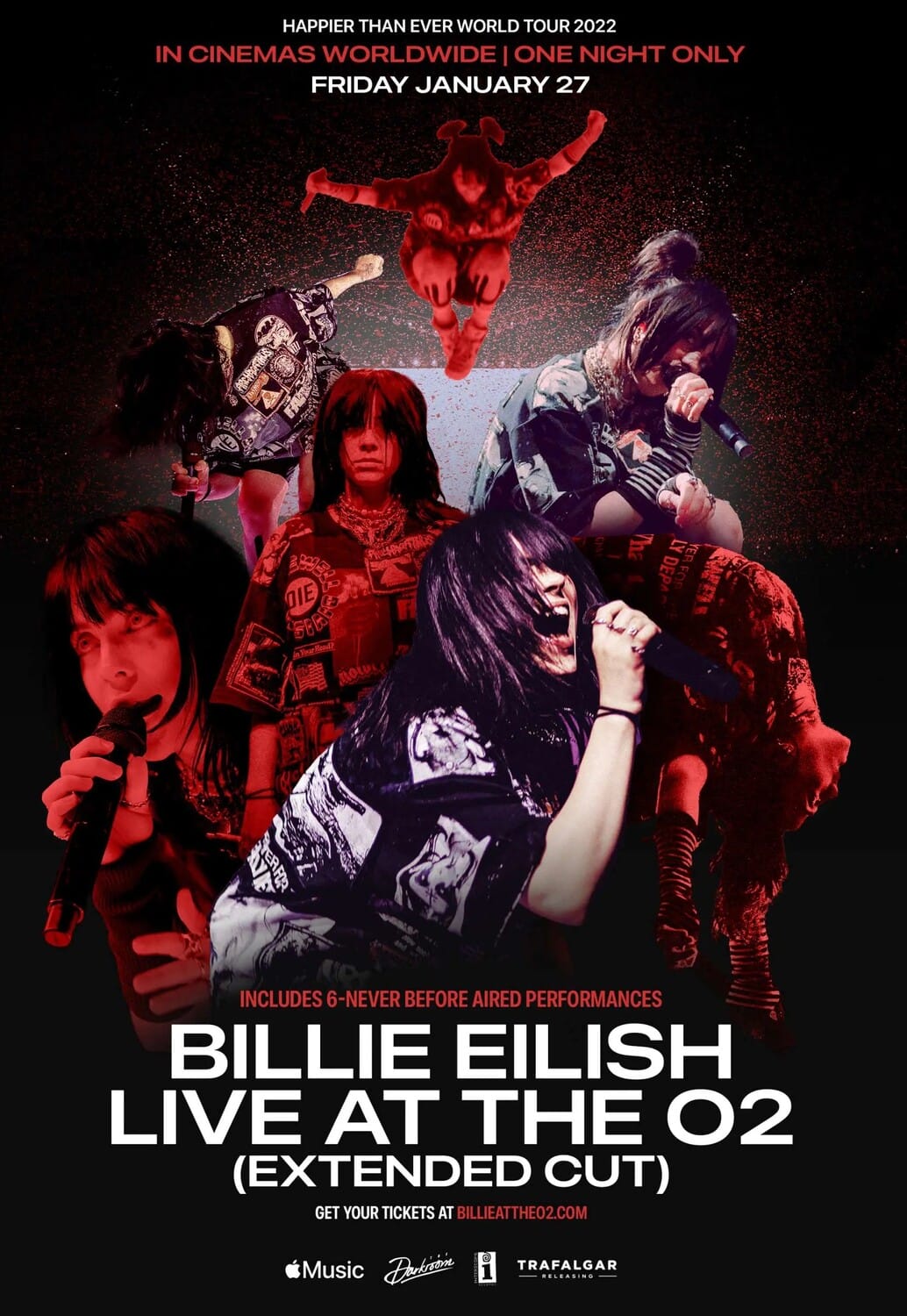 BILLIE EILISH Live at the O2 (Extended Cut) – In Movie Theaters WORLDWIDE on Friday, January 27th Only!