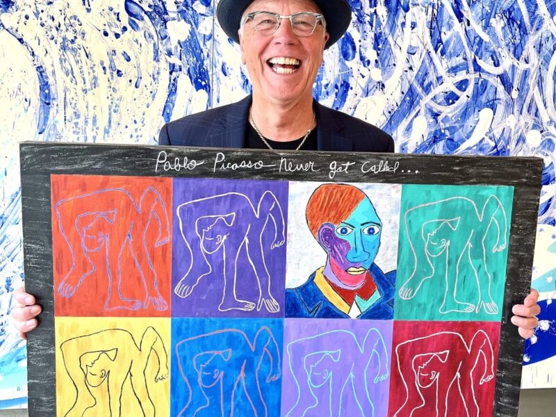 Picasso Goes Punk in Bold Contemporary Painting