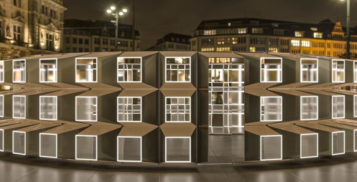 Emergence, an immersive audio-visual installation by This is Loop, debuts at Canary Wharf’s Winter Lights Festival this January