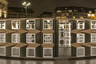 Emergence, an immersive audio-visual installation by This is Loop, debuts at Canary Wharf’s Winter Lights Festival this January