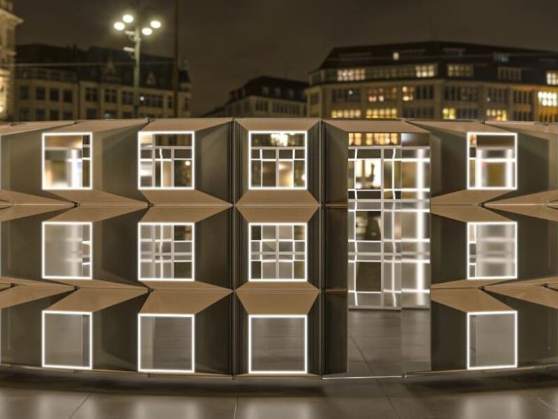Emergence, an immersive audio-visual installation by This is Loop, debuts at Canary Wharf’s Winter Lights Festival this January