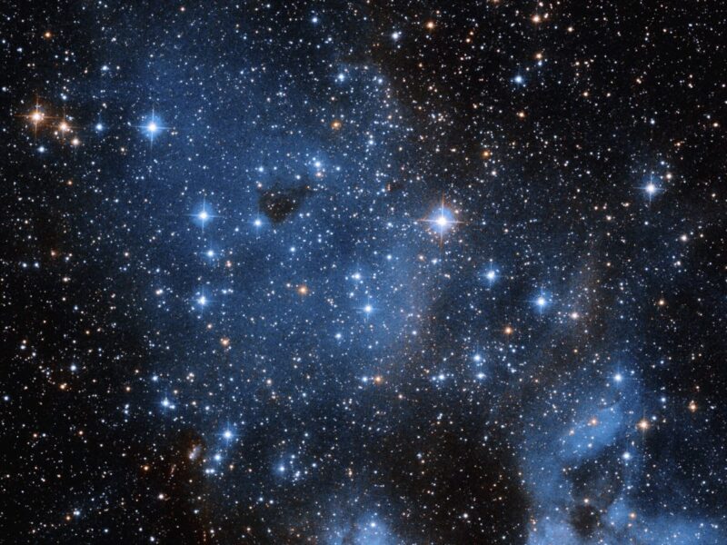 Emission Nebula-Star Cluster Duo from Hubble