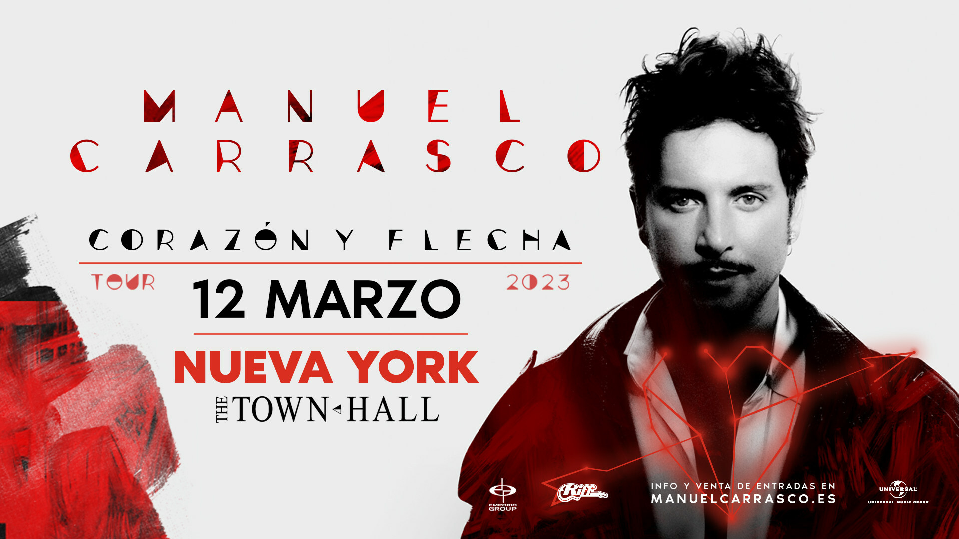 Manuel Carrasco Announces his first Concert Dates in America with his “Tour Corazón y Flecha”