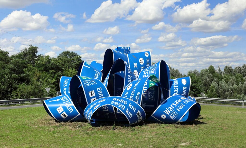 Jitish Kallat: Whorled (Here After Here After Here). The Edmond J. Safra Fountain Court. Somerset House, London