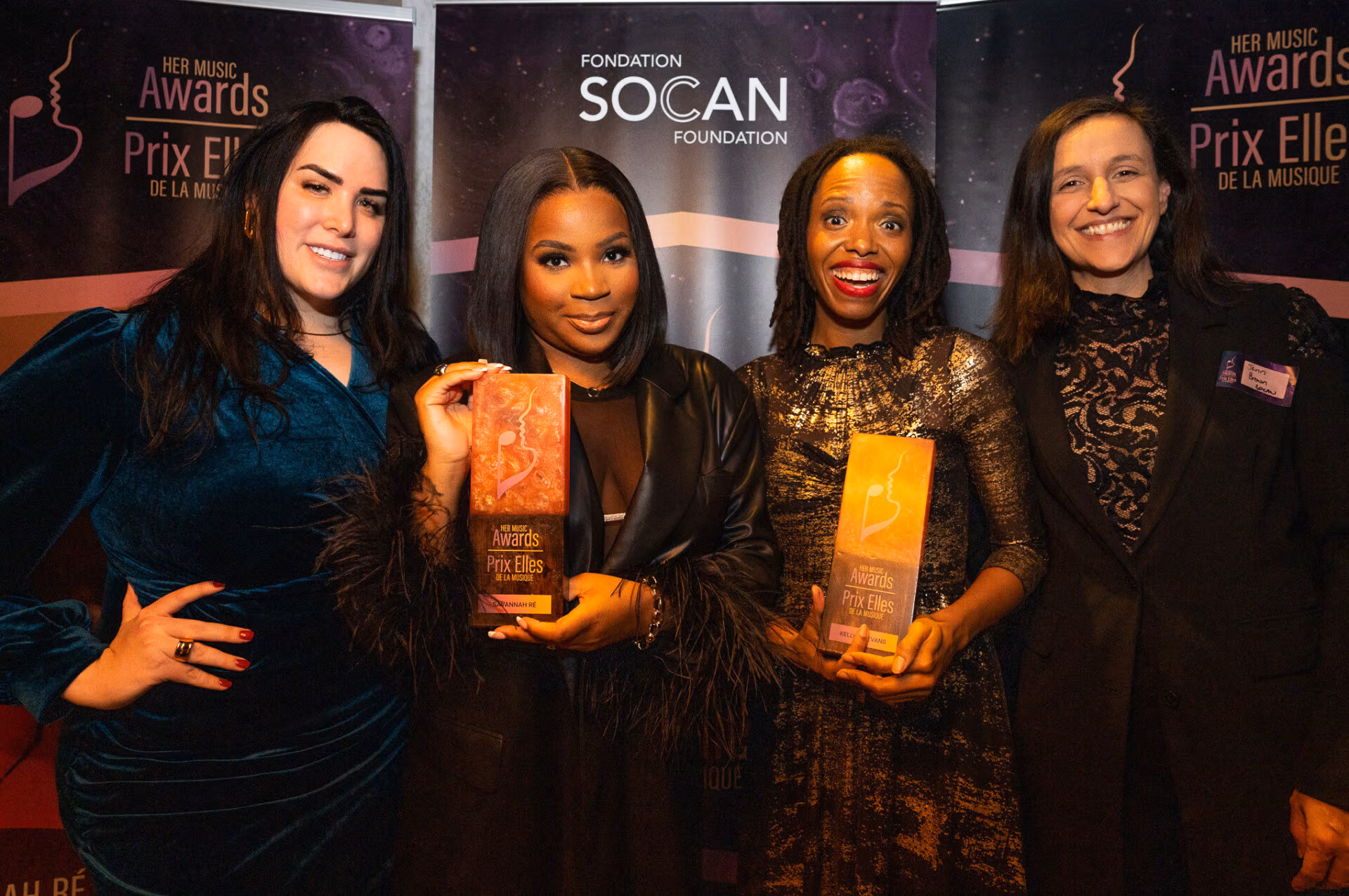 Kellylee Evans et Savannah Ré remportent le Prix Elles de la musique