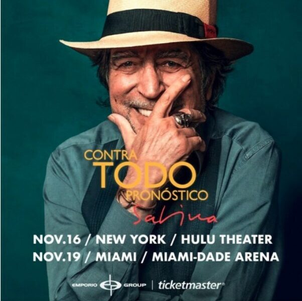 Joaquín Sabina: Gira por Latinoamérica desde el 25 de febrero. En Estados Unidos en Noviembre