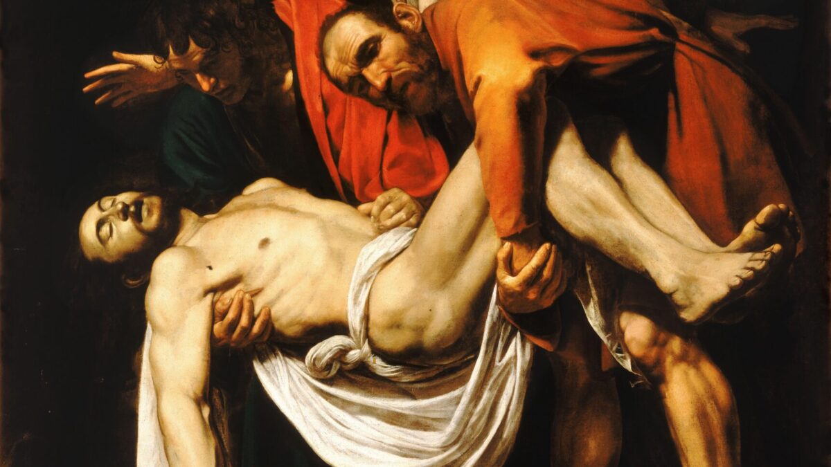La mise au tombeau du Christ. Caravage