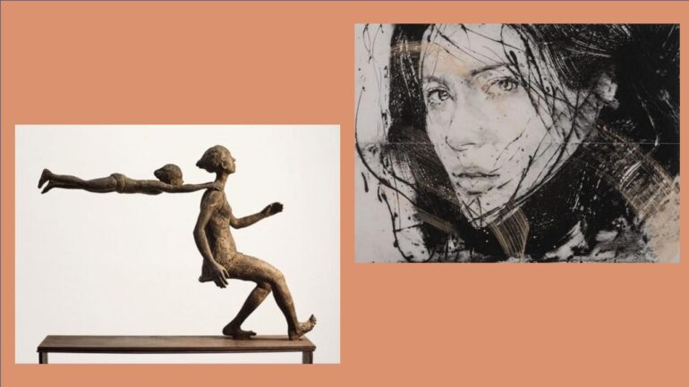 &lsquo;Les yeux dans les yeux&rsquo;. Un face à face entre les corps de Marta Moreu et les visages de Lidia Masllorens. Galerie Arcturus