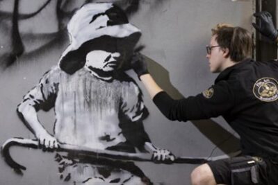 Restored Banksy Sandcastle Girl returning to Suffolk in new exhibition