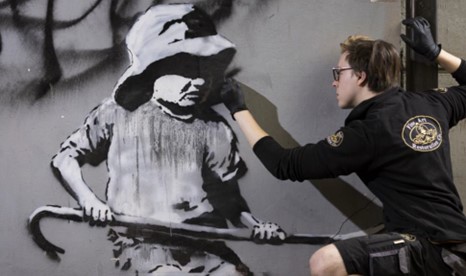 Restored Banksy Sandcastle Girl returning to Suffolk in new exhibition