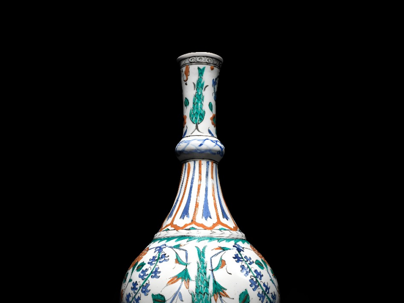 Rare and Important Iznik Water Bottle at Bonhams Islamic And Indian Art Sale