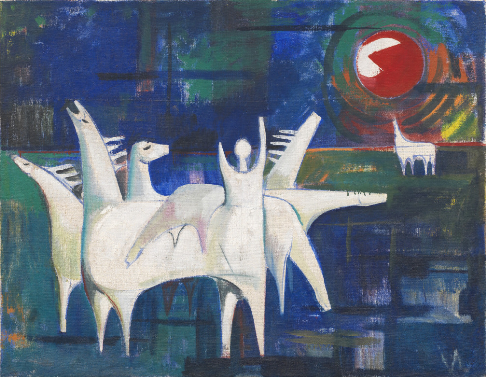 Monumental Hayder Work Smashes Estimate At Bonhams Middle Eastern Art Sale