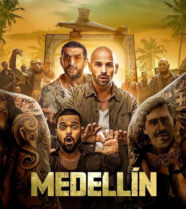 ‘Medellín’ (2023)  Película de  Prime Video: una divertidísima ”cachondada” con narcos de por medio