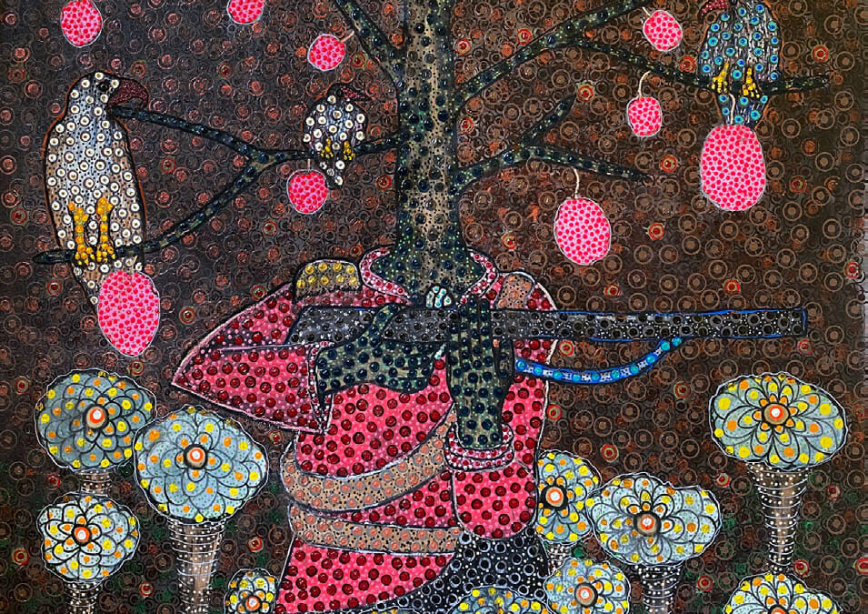 &lsquo;Ce que nous donne la terre: une invitation prendre conscience de l&rsquo;environnement pour retrouver un équilibre terrestre&rsquo;. Galerie Afikaris