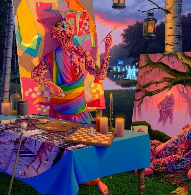 Corey Helford Gallery’s artist Q&A with Adrian Cox for his upcoming solo show The Brush and the Torch