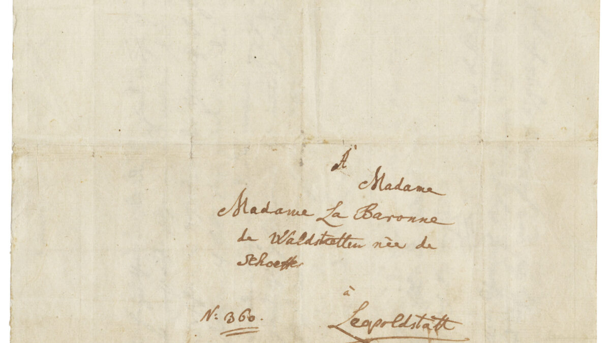 Christie’s presents a dramatic letter from Wolfgang Amadeus Mozart to Baroness von Waldstätten