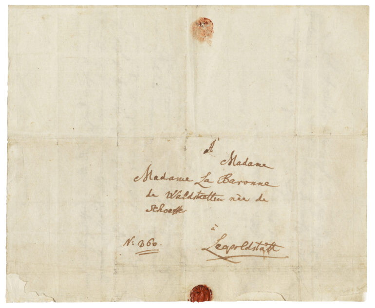 Christie’s presents a dramatic letter from Wolfgang Amadeus Mozart to Baroness von Waldstätten
