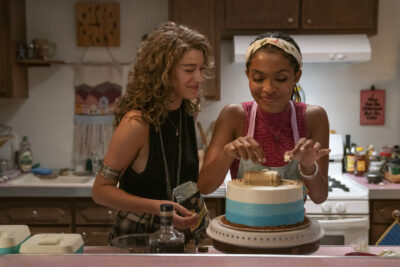 Yara Shahidi and Odessa A’zion in Sitting in Bars with Cake