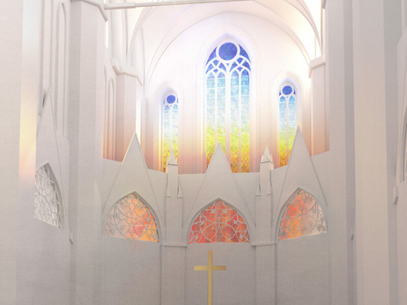 Ólafur Elíasson gestaltet die Ostfenstergruppe im Dom St. Nikolai in Greifswald