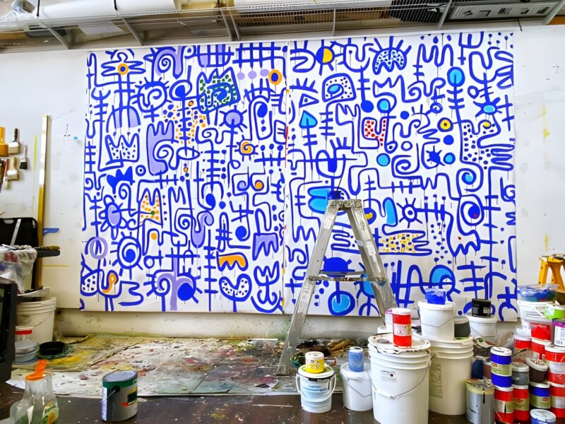 Efie Gallery presents Victor Ekpuk’s solo debut in the Middle East: INTERwoven TEXTures