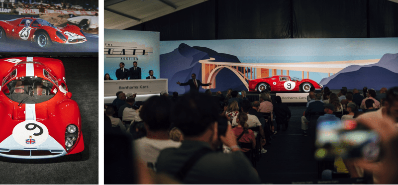 Rare Ferrari 412p Achieves $30.25 Million At Bonhams|Cars Quail Auction