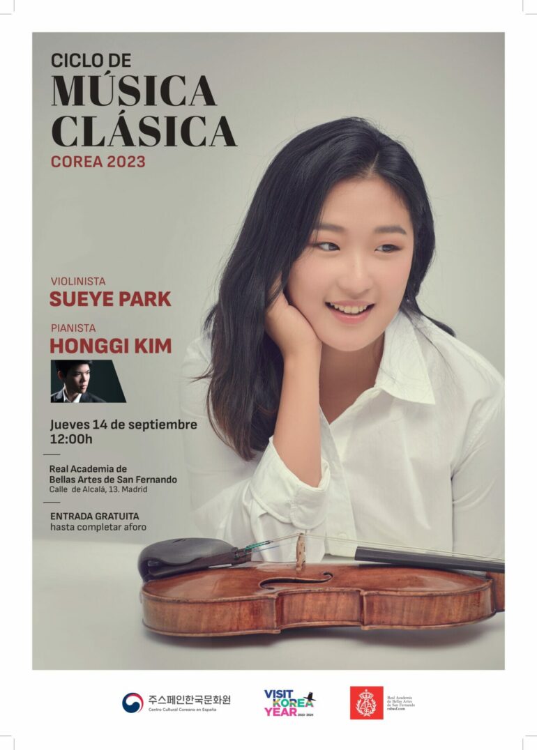 La violinista coreana Sueye Park clausura el Ciclo de Música Clásica Corea 2023