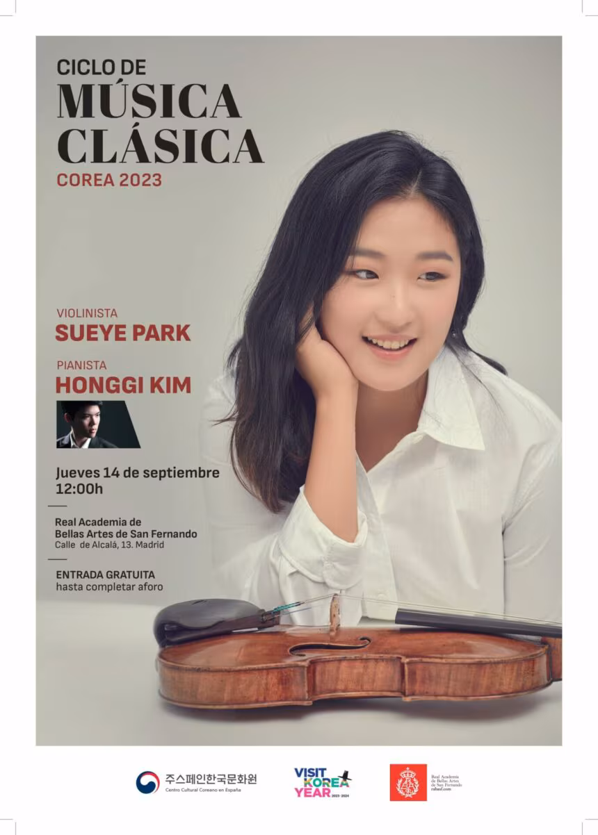 La violinista coreana Sueye Park clausura el Ciclo de Música Clásica Corea 2023