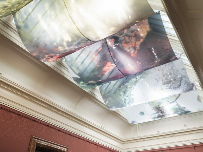 Visitors Become Part Of A National Gallery Artwork – Huge New Textile Ceiling By Artist In Residence