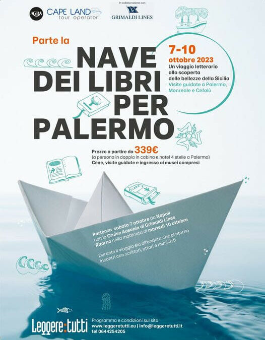 Parte da Napoli la Nave dei libri per Palermo – 7-10 ottobre 2023